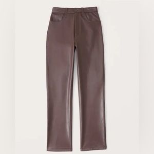 Never-worn Abercrombie Vegan Leather Pants